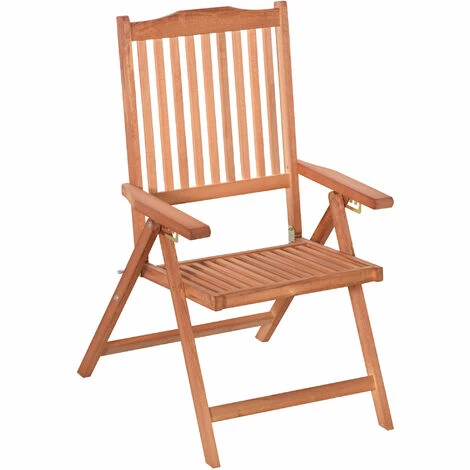 Outsunny 5-Position Acacia Wood Chair Folding Recliner Dining Seat Garden Outsunny 5-Position Acacia Wood Chair Folding Recliner Dining Seat Garden -Outsunny store 10558776 1