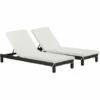 Outsunny Set Of 2 Garden Rattan Wicker Sun Lounger Adjustable Relaxer Black 1 Outsunny Set Of 2 Garden Rattan Wicker Sun Lounger Adjustable Relaxer Black -Outsunny store 11651706 1