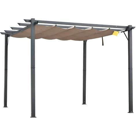 Outsunny 3M X 3M Pergola Gazebo Sun Shade Shelter Aluminium Garden Canopy Outsunny 3M X 3M Pergola Gazebo Sun Shade Shelter Aluminium Garden Canopy -Outsunny store 11678228 1