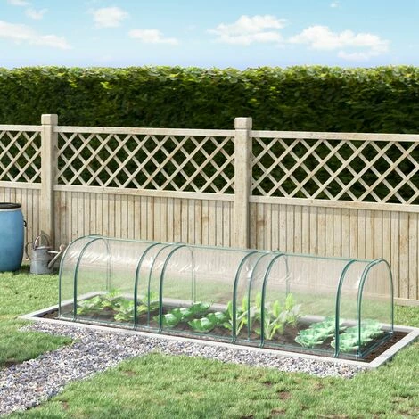 Outsunny Tunnel Greenhouse Steel Frame for Garden Backyard w/ Zipper Doors Outsunny Tunnel Greenhouse Steel Frame For Garden Backyard W/ Zipper Doors -Outsunny store 11678372 3
