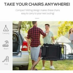 Outsunny 3PC Zero Gravity Chairs Sun Lounger Table Set W/ Cup Holders, Black -Outsunny store 11678504 5