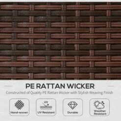 Outsunny Folding Rattan Sun Lounger Outdoor Chair With Cushion And Pillow 5 Outsunny Folding Rattan Sun Lounger Outdoor Chair With Cushion And Pillow -Outsunny store 11678520 4