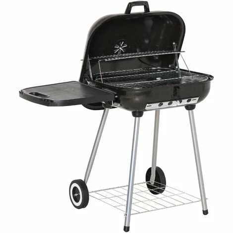 Outsunny Portable Charcoal Steel Grill BBQ Outdoor Picnic Camping Backyard w/ Outsunny Portable Charcoal Steel Grill BBQ Outdoor Picnic Camping Backyard W/ -Outsunny store 11678627 1
