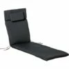 Outsunny Garden Sun Lounger Chair Cushion Reclining Relaxer Indoor Outdoor Grey -Outsunny store 11678700 1