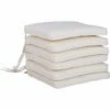 Outsunny Set Of 6 Chair Cushion Seat Pads Dining Chair W/ Straps Indoor Outdoor -Outsunny store 11678706 1