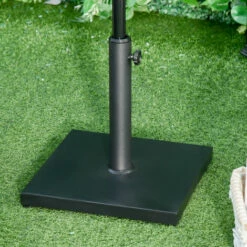 Outsunny 11KG Square Parasol Base Heavy Duty Metal Stand Weights Umbrella Holder 9 Outsunny 11KG Square Parasol Base Heavy Duty Metal Stand Weights Umbrella Holder -Outsunny store 11678827 3