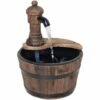 Outsunny Garden Barrel Water Fountain Patio Wood Electric Water Feature W/ Pump 1 Outsunny Garden Barrel Water Fountain Patio Wood Electric Water Feature W/ Pump -Outsunny store 11678956 1