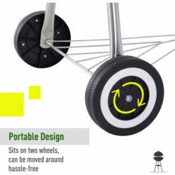 Outsunny Portable Round Kettle Charcoal Grill BBQ Outdoor Heat Control Party 5 Outsunny Portable Round Kettle Charcoal Grill BBQ Outdoor Heat Control Party -Outsunny store 11678970 4