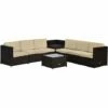 Outsunny 8Pcs Patio Rattan Sofa Set Garden Furniture Side Table W/ Cushion 2 Outsunny 8Pcs Patio Rattan Sofa Set Garden Furniture Side Table W/ Cushion -Outsunny store 11679259 1