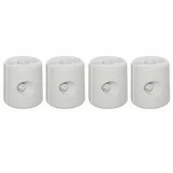 Outsunny 4pc Canopy Tent Weight Rapid Clip Gazebo Feet Fill With Water Or Sand White