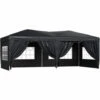Outsunny 3m X 6m Pop Up Gazebo Party Tent Canopy Marquee With Storage Bag Black 2 Outsunny 3m X 6m Pop Up Gazebo Party Tent Canopy Marquee With Storage Bag Black -Outsunny store 1179889 1
