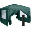 Outsunny 3mx3m Pop Up Gazebo Party Tent Canopy Marquee With Storage Bag Green -Outsunny store 1179892 1