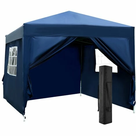 Outsunny 3mx3m Pop Up Gazebo Party Tent Canopy Marquee with Storage Bag Blue Outsunny 3mx3m Pop Up Gazebo Party Tent Canopy Marquee With Storage Bag Blue -Outsunny store 1179895 1