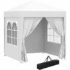 Outsunny 2mx2m Pop Up Gazebo Party Tent Canopy Marquee With Storage Bag White 1 Outsunny 2mx2m Pop Up Gazebo Party Tent Canopy Marquee With Storage Bag White -Outsunny store 1179896 1
