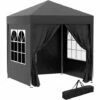 Outsunny 2mx2m Pop Up Gazebo Party Tent Canopy Marquee With Storage Bag Black 1 Outsunny 2mx2m Pop Up Gazebo Party Tent Canopy Marquee With Storage Bag Black -Outsunny store 1179899 1