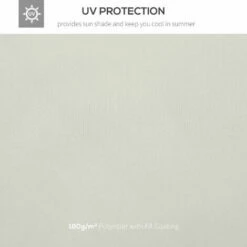 Outsunny 3(m) 2 Tier Garden Gazebo Top Cover Replacement Canopy Roof Cream White 11 Outsunny 3(m) 2 Tier Garden Gazebo Top Cover Replacement Canopy Roof Cream White -Outsunny store 1179908 5