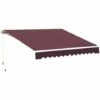 Outsunny Garden Sun Shade Canopy Retractable Awning, 3 X 2.5m, Wine Red -Outsunny store 1179921 1