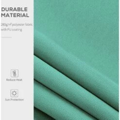 Outsunny Garden Sun Shade Canopy Retractable Awning, 3 X 2.5m, Green -Outsunny store 1179925 4