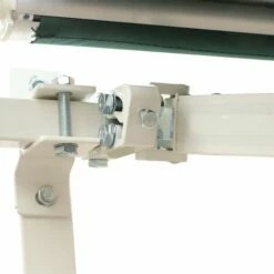 Outsunny Garden Sun Shade Canopy Retractable Awning, 3.5 X 2.5m, Dark Green -Outsunny store 1179931 4