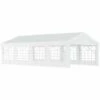 Outsunny 8m Gazebo Garden Marquee Canopy Party Carport Shelter Garage Tent White -Outsunny store 1180057 1