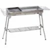 Outsunny Portable Folding Charcoal BBQ Grill Stainless Steel Camp Picnic Cooker -Outsunny store 12200288 1