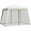 Outsunny 3x3m Outdoor Gazebo Canopy Tent Event Shelter W/ Mesh Screen Side White 2 Outsunny 3x3m Outdoor Gazebo Canopy Tent Event Shelter W/ Mesh Screen Side White -Outsunny store 12200315 1