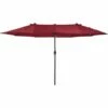 Outsunny 4.6M Garden Patio Umbrella Canopy Parasol Sun Shade W/o Base Wine Red 2 Outsunny 4.6M Garden Patio Umbrella Canopy Parasol Sun Shade W/o Base Wine Red -Outsunny store 13140194 1