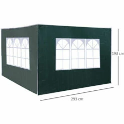 Outsunny Garden Gazebo Marquee Replacement Exchangeable Side Panel Green 3m 3 Outsunny Garden Gazebo Marquee Replacement Exchangeable Side Panel Green 3m -Outsunny store 1366710 2