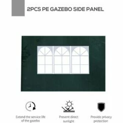 Outsunny Garden Gazebo Marquee Replacement Exchangeable Side Panel Green 3m 6 Outsunny Garden Gazebo Marquee Replacement Exchangeable Side Panel Green 3m -Outsunny store 1366710 5