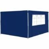 Outsunny Gazebo Replacement Exchangeable Side Wall Panels W/ Window Blue 2 Outsunny Gazebo Replacement Exchangeable Side Wall Panels W/ Window Blue -Outsunny store 1366711 1