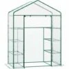 Outsunny Walk In Greenhouse Garden Clear PVC Frame Shelves Reinforced Plant Grow -Outsunny store 1366744 1