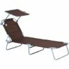 Outsunny Garden Folding Chair Sun Lounger Bed Outdoor Recliner Seat W/ Sunshade 2 Outsunny Garden Folding Chair Sun Lounger Bed Outdoor Recliner Seat W/ Sunshade -Outsunny store 1366759 1