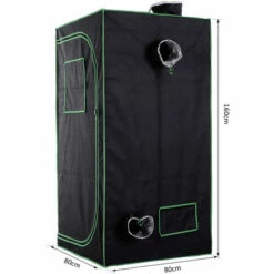 Outsunny Mylar Hydroponic Grow Tent W/ Floor Tray For Indoor Plant 80x80x160cm 3 Outsunny Mylar Hydroponic Grow Tent W/ Floor Tray For Indoor Plant 80x80x160cm -Outsunny store 13765241 2
