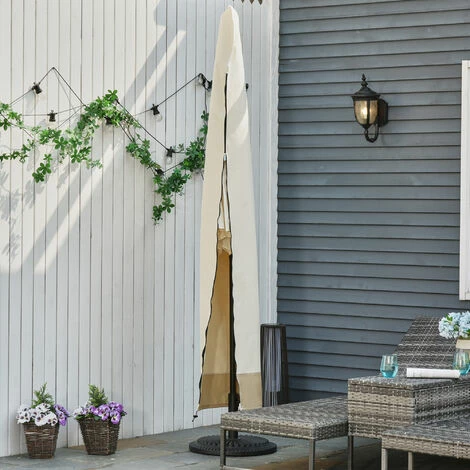 Outsunny Outdoor Parasol Cover Umbrella Garden Furniture Protection Wind Rain Outsunny Outdoor Parasol Cover Umbrella Garden Furniture Protection Wind Rain -Outsunny store 13803502 3