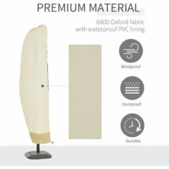Outsunny Outdoor Parasol Cover Umbrella Garden Furniture Protection Wind Rain 5 Outsunny Outdoor Parasol Cover Umbrella Garden Furniture Protection Wind Rain -Outsunny store 13803502 4