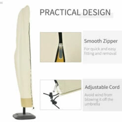 Outsunny Outdoor Parasol Cover Umbrella Garden Furniture Protection Wind Rain 6 Outsunny Outdoor Parasol Cover Umbrella Garden Furniture Protection Wind Rain -Outsunny store 13803502 5