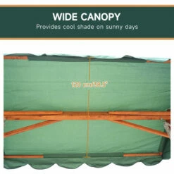Outsunny 3 Seater Wooden Garden Swing Chair Seat Hammock Bench Lounger Bed 6 Outsunny 3 Seater Wooden Garden Swing Chair Seat Hammock Bench Lounger Bed -Outsunny store 1513399 5