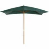 Outsunny Wooden Garden Parasol Sun Shade Patio Umbrella Canopy Green -Outsunny store 1513420 1