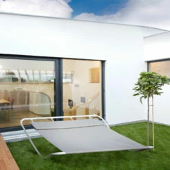 Outsunny Double Hammock Sun Lounger Outdoor Day Bed Patio Grey -Outsunny store 1513429 3