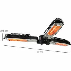 Outsunny HOMCOM Electric Parasol Heater Infrared Quartz 2000W Outdoor Umbrella Mounted 3 Outsunny HOMCOM Electric Parasol Heater Infrared Quartz 2000W Outdoor Umbrella Mounted -Outsunny store 1513473 2