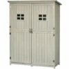 Outsunny Garden Shed Outdoor Storage Unit W/ Asphalt Roof And Three Shelves 2 Outsunny Garden Shed Outdoor Storage Unit W/ Asphalt Roof And Three Shelves -Outsunny store 15894668 1