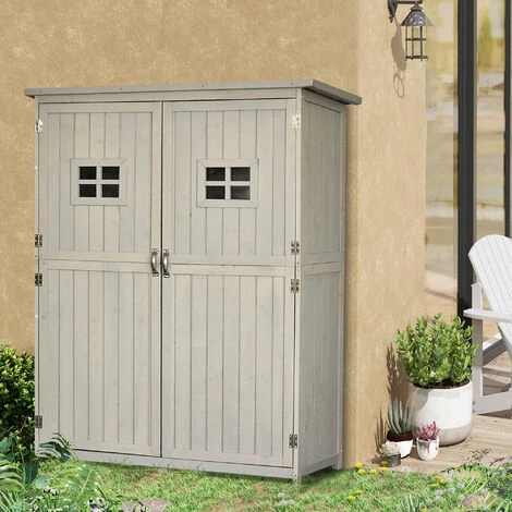 Outsunny Garden Shed Outdoor Storage Unit w/ Asphalt Roof and Three Shelves Outsunny Garden Shed Outdoor Storage Unit W/ Asphalt Roof And Three Shelves -Outsunny store 15894668 3