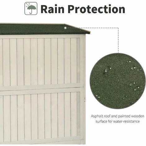 Outsunny Garden Shed Outdoor Storage Unit w/ Asphalt Roof and Three Shelves Outsunny Garden Shed Outdoor Storage Unit W/ Asphalt Roof And Three Shelves -Outsunny store 15894668 4