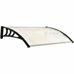 Outsunny Outdoor Window Door Canopy Fixed Awning Porch UV Water Cover White