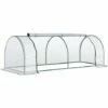 Outsunny Tunnel Greenhouse Grow House Steel Frame PVC Transparent 250x100x80 Cm 2 Outsunny Tunnel Greenhouse Grow House Steel Frame PVC Transparent 250x100x80 Cm -Outsunny store 16914030 1