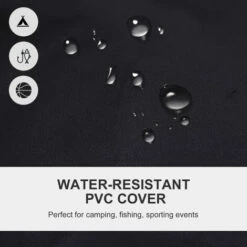 Outsunny Outdoor Folding Fishing Camping Chair W/Cup Holder,Pocket,Backrest Blue -Outsunny store 16968425 4