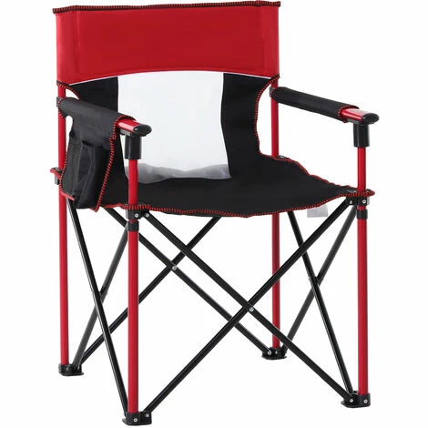 Outsunny Outdoor Folding Fishing Camping Chair w/Cup Holder,Pocket,Backrest Red Outsunny Outdoor Folding Fishing Camping Chair W/Cup Holder,Pocket,Backrest Red -Outsunny store 16968428 1