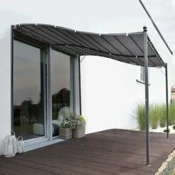 Outsunny 3m X 3m Gazebo Backyard Pool Garden Pergola Canopy Sun Shade Shelter Soft Top 4 Outsunny 3m X 3m Gazebo Backyard Pool Garden Pergola Canopy Sun Shade Shelter Soft Top -Outsunny store 16968457 3