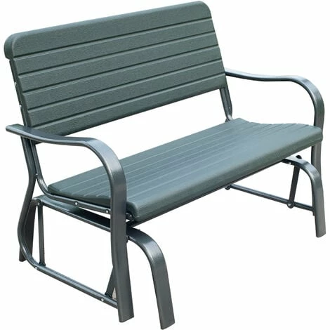Outsunny Metal Garden Rocker Bench Rocking Chair Loveseat Outdoor 2-Seater Outsunny Metal Garden Rocker Bench Rocking Chair Loveseat Outdoor 2-Seater -Outsunny store 17619568 1