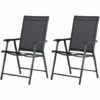 Outsunny 2-PCS Garden Armchairs Outdoor Patio Folding Modern Furniture Black 2 Outsunny 2-PCS Garden Armchairs Outdoor Patio Folding Modern Furniture Black -Outsunny store 17619576 1
